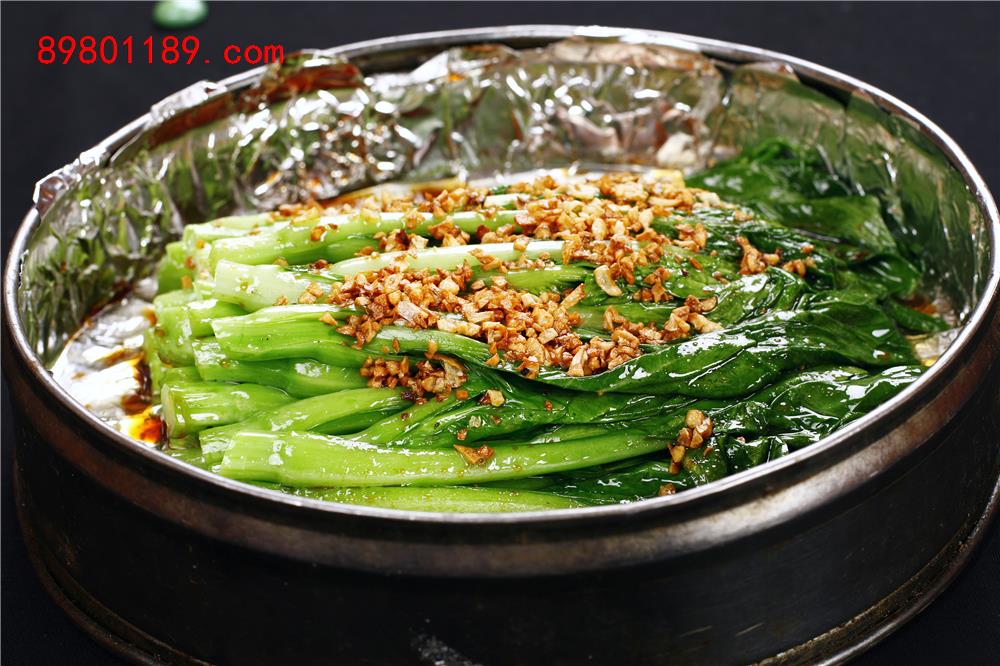 圆笼蒸菜心
